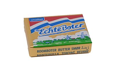 Echte Boter Roomboter Ongezouten Alu 10 Gr