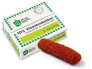 Van Geloven Vleeskroket 10% 70 Gr