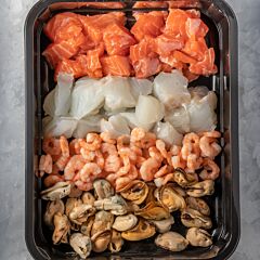 Vismix Garnaal/Mossel/Zalm/Witvis