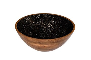 Buffet Point Houten Kom Zwart 30X10 Cm