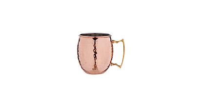 Cosy & Trendy Drinkbeker Gehamerd Koper 8,5X10 Cm 45Cl