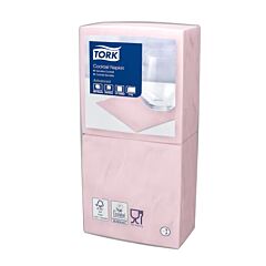 Tork Cocktailservet 2 Laags 24X24cm Lichtroze
