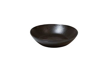 Q Authentic Bord Diep Black Speckle 22 Cm
