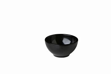 Melamine Point Bakje Rond  Zwart 8,9 X 4,5 Cm