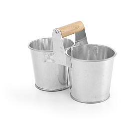 Hendi Dubbele Emmer Met Handvat, 190X95x(H)90Mm
