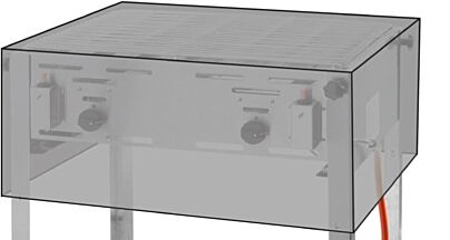 Hendi Afdekhoes Grill Roast Master 72X56x(H)36Cm