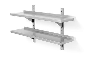 Hendi Dbbl Verstelbr Wandplank 2 Beugel 120X30x60cm