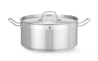Hendi Kookpan Laag - Deksel 12L Ø320x(H)150Mm Pl