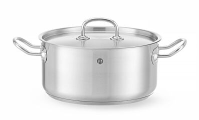 Hendi Kookpan Laag - Deksel 49L Ø240x(H)110Mm