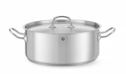 Hendi Kookpan Laag - Deksel 73L Ø280x(H)120Mm