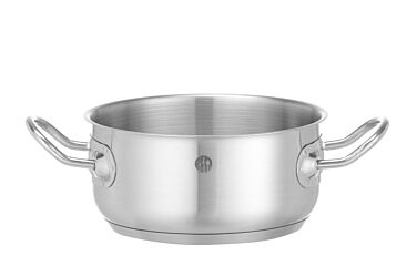 Hendi Kookpan Laag - Zonder Deksel 15L Ø160x(H)75Mm