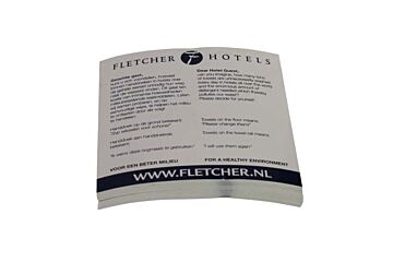 Fletcher Handdoeksticker Wit/Blauw