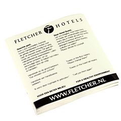 Fletcher Handdoeksticker Zwart/Transparant