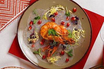 Carpaccio van gamba