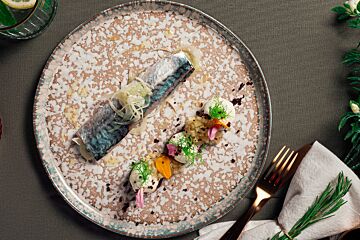 Gemarineerde makreel met citrus vinaigrette