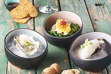 Oesters op drie manieren