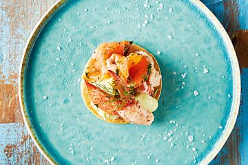 Taartje met kreeft 
