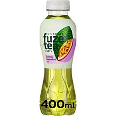 Fuze Tea Greentea Tropical Passionfruit 0.4Lt 0% Sugar