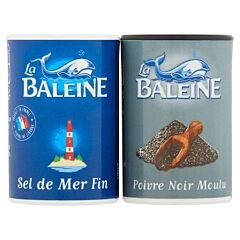 La Baleine Zeezout(50Gram) En Peper(18Gram) Set 6X2