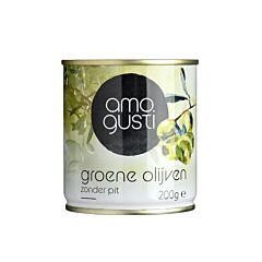 Amogusti Olijven Groen Zonder Pit 200 Gr