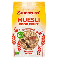 Zonnatura Muesli Rood Fruit 375 Gr Nl Bio 01
