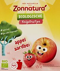 Zonnatura Knijpfruit Appel Aardbei (6X4x85gr) Nl Bio 01