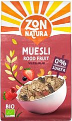 Zonnatura Muesli Rood Fruit 375 Gr Nl Bio 01