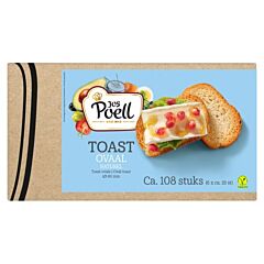 Jos Poell Toast Ovaal Naturel 100Gr