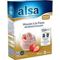 Alsa Aardbeienmousse 2X430g
