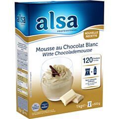 Alsa Witte Chocolademousse 2X500g
