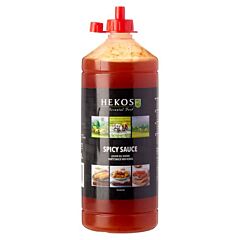 Hekos Spicy Sauce (Knijpfles)