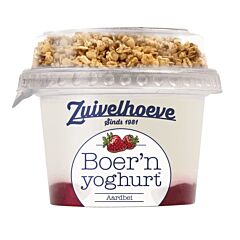 Zuivelhoeve Boer'n Yoghurt Aardbei + Muesli