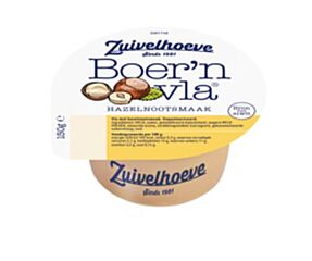Zuivelhoeve Boer'n Vla Hazelnoot 150Gr