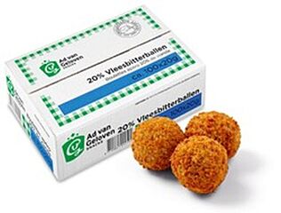 Ad Van Geloven Vleesbitterbal 20% 20Gr