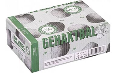 De Vries Snacks Gehaktbal 140Gr Halal