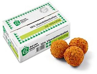 Ad Van Geloven Vleesbitterbal 10% 20 Gr