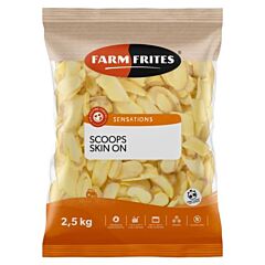 Farm Frites Scoops Skin On 2,5Kg