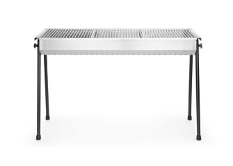 Hendi Houtskoolbarbecue Resto Rvs 1130X380x760 Mm