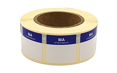 Thijsen Sticker Maandag Verwijderbaar 25X25mm