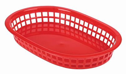 Stylepoint Fastfood Mandje Ovaal Rood 26,7 X 17 Cm