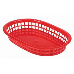 Stylepoint Fastfood Mandje Ovaal Rood 26,7 X 17 Cm