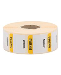 Depa Daglabel Afneembaar 25X25 Mm Dinsdag