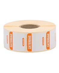 Depa Daglabel Afneembaar 25X25 Mm Zaterdag