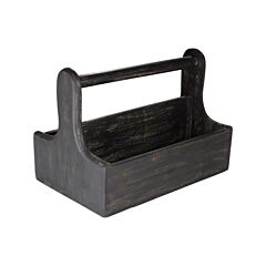 Buffet Tafel Caddy Hout L Zwart 25 X 16 X 18 Cm
