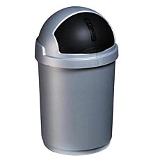 Curver Roll Bullet Bin 25Liter Zilver- Antraciet