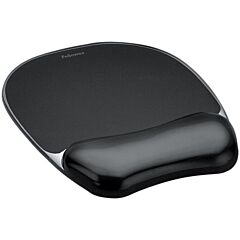 Fellowes Muismat Met Polssteun Crustal Gel Zwart