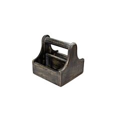 Presentatiepoint Tafelcaddy Hout Klein M/Handvat Zwart