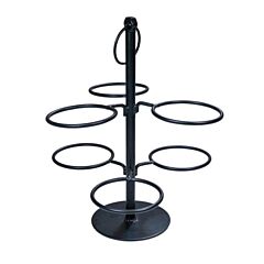 Buffet Etagere Voor 6 Borden Zwart 30X30x30cm