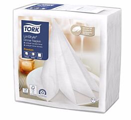 Tork Dinnerservet Linstyle 39X39cm 1/4-Vouw Wit
