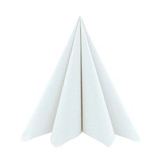 Duni Airlaid Servet Wit 40X40cm 1/8V